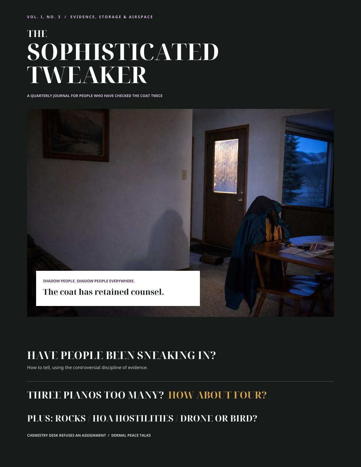 The Sophisticated Tweaker Issue Three